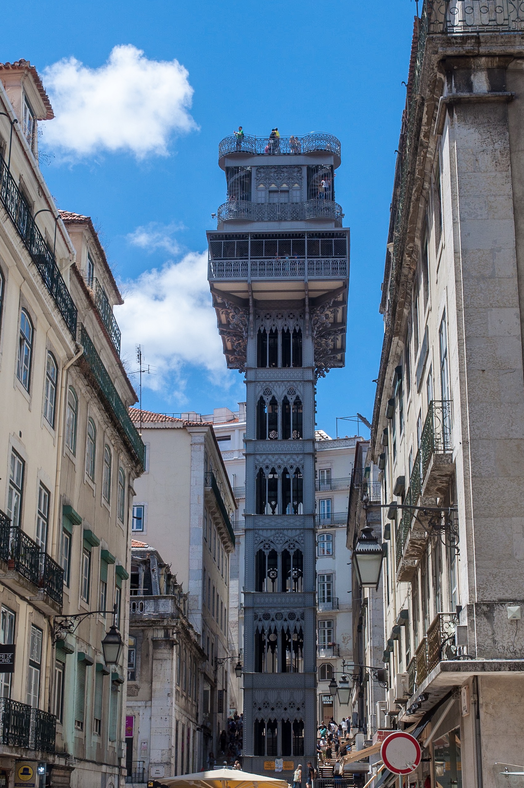 Elevador de Santa Justa, Lissabon, Juli 2017